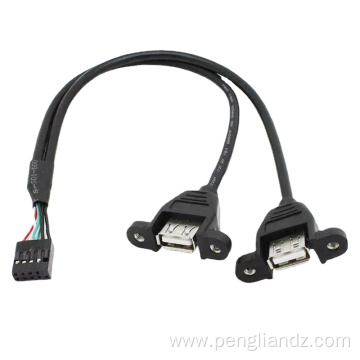 Ph2.0 double USB-A Motherboard Cable Cord